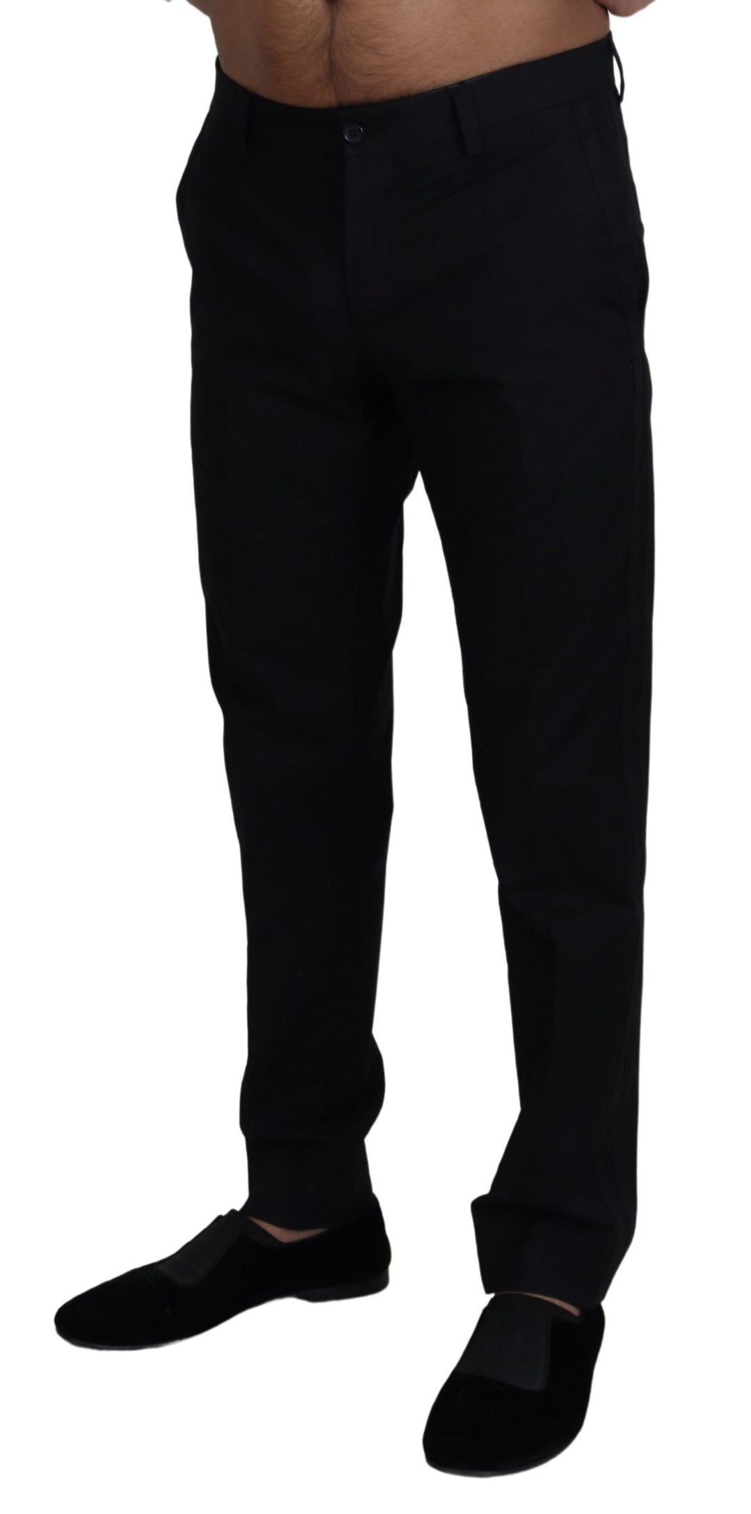 Dolce &amp; Gabbana Sample Sale Dolce &amp; Gabbana Black Chino Formal Cotton Pants - | Designer outlet