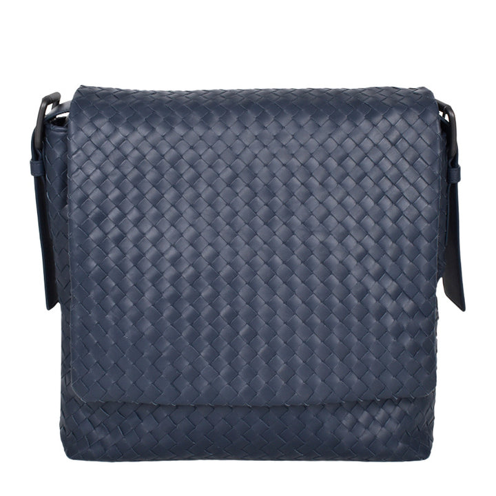 Bottega Veneta Messenger Bag Prusse Woven Intrecciato