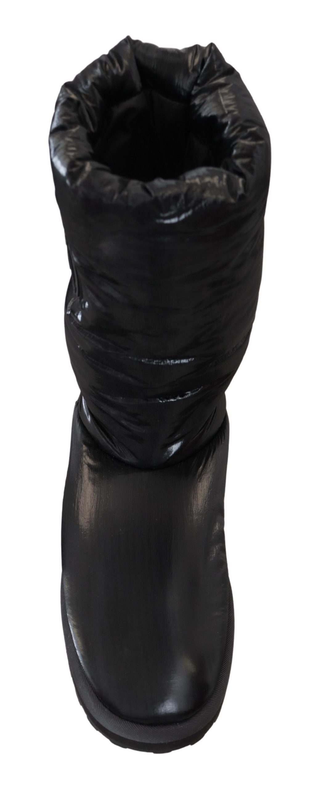 Dolce &amp; Gabbana Black Boots Padded Mid Calf Winter Shoes by Dolce &amp; Gabbana outlet now on sale