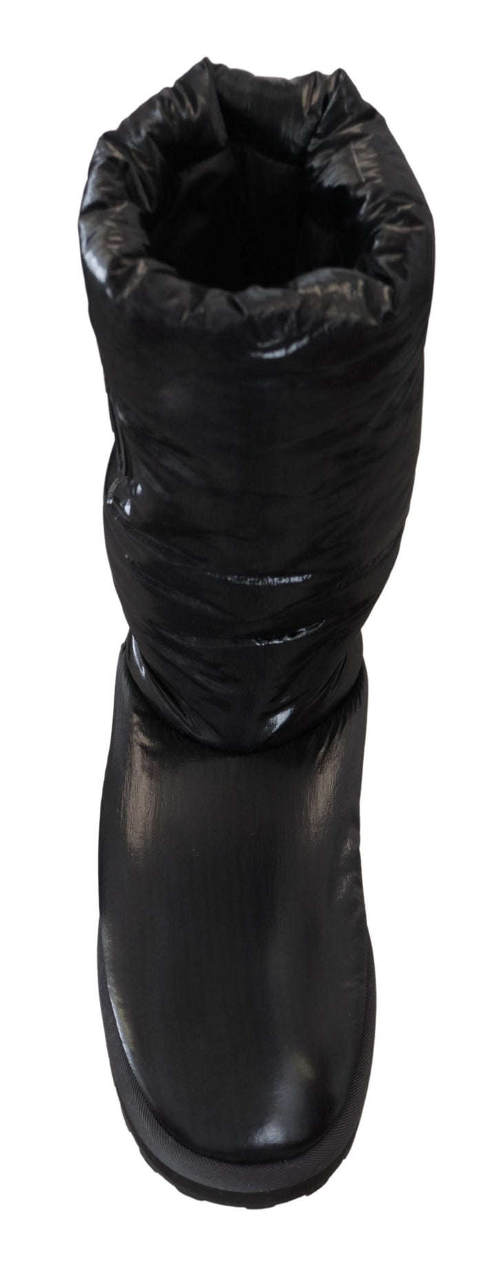 Dolce &amp; Gabbana Black Boots Padded Mid Calf Winter Shoes by Dolce &amp; Gabbana outlet now on sale