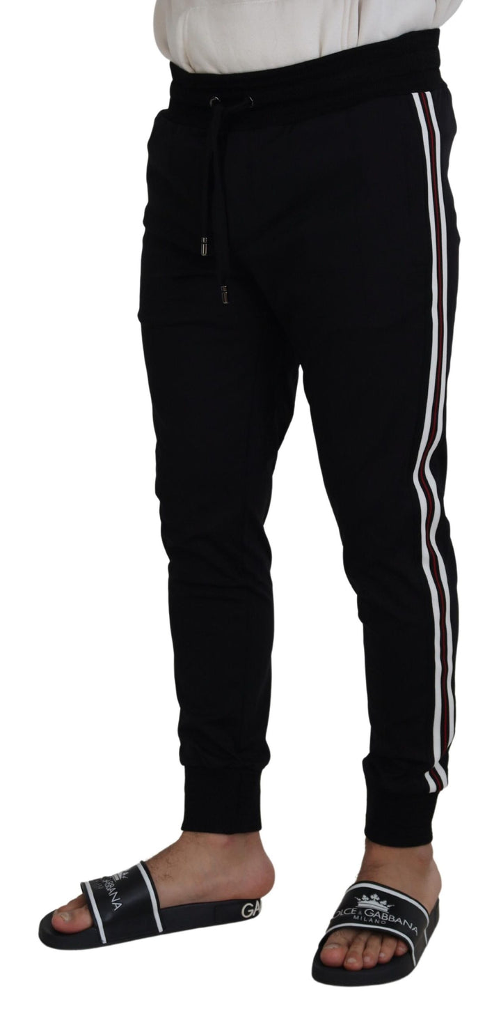 Dolce &amp; Gabbana Black DG Print Mens Jogger Pants by Dolce &amp; Gabbana outlet now on sale