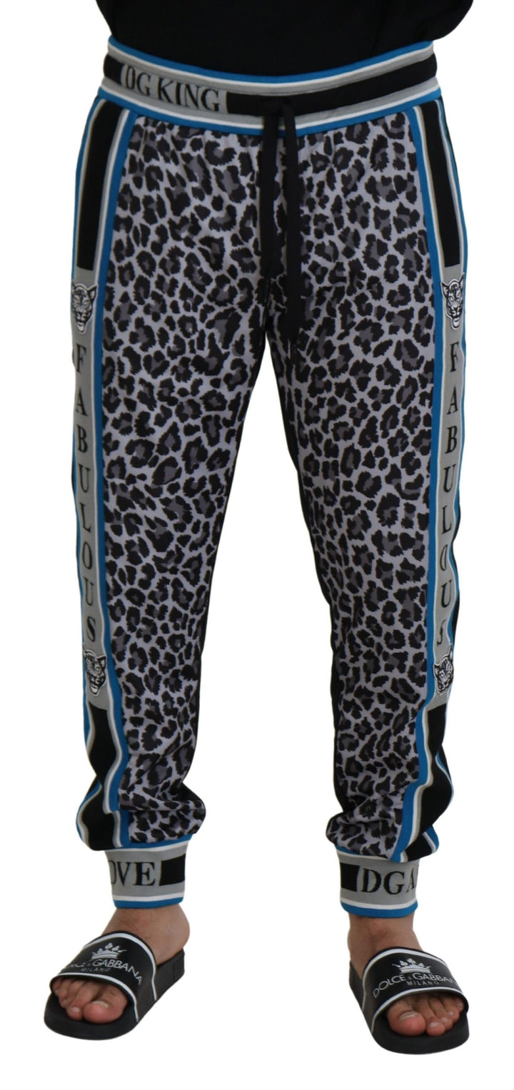 Dolce &amp; Gabbana Multicolor DG King Leopard Print Jogger Pants by Dolce &amp; Gabbana outlet now on sale