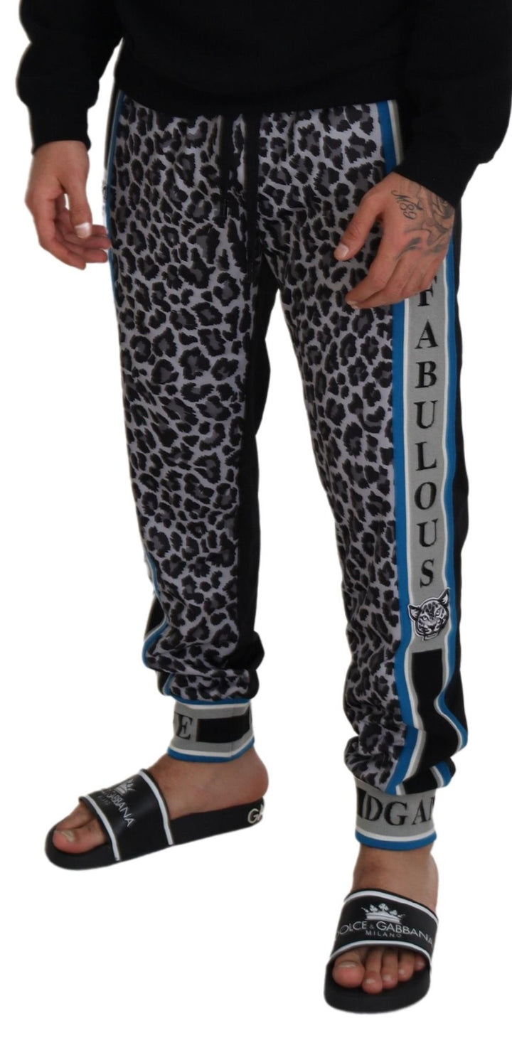 Dolce &amp; Gabbana Multicolor DG King Leopard Print Jogger Pants by Dolce &amp; Gabbana outlet now on sale