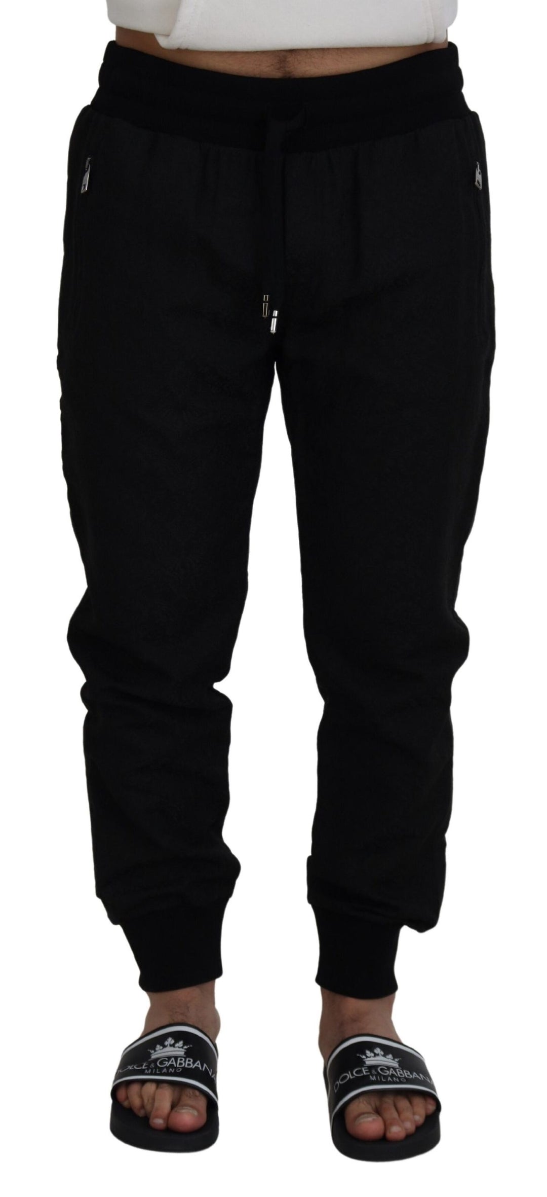 Dolce &amp; Gabbana Black Men Casual Jogger Pants by Dolce &amp; Gabbana outlet now on sale