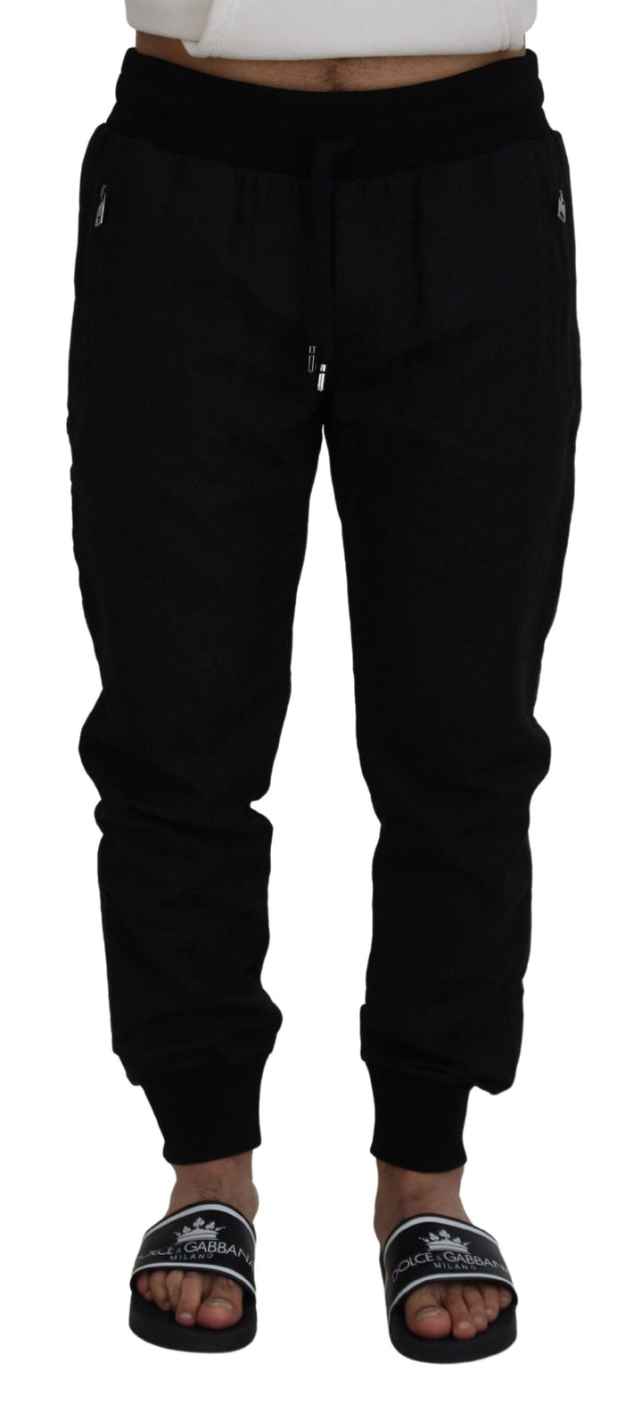 Dolce &amp; Gabbana Black Men Casual Jogger Pants by Dolce &amp; Gabbana outlet now on sale