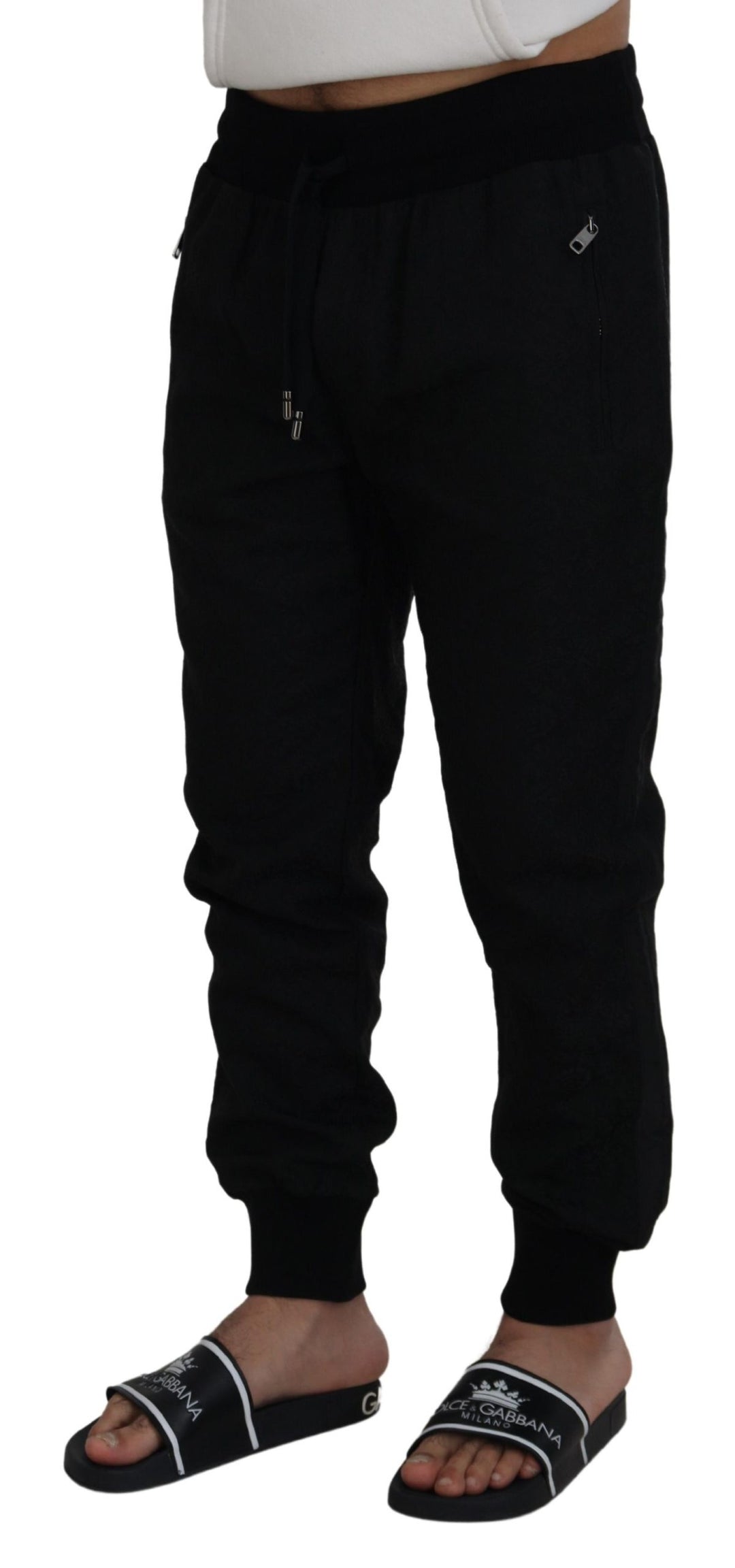Dolce &amp; Gabbana Black Men Casual Jogger Pants by Dolce &amp; Gabbana outlet now on sale