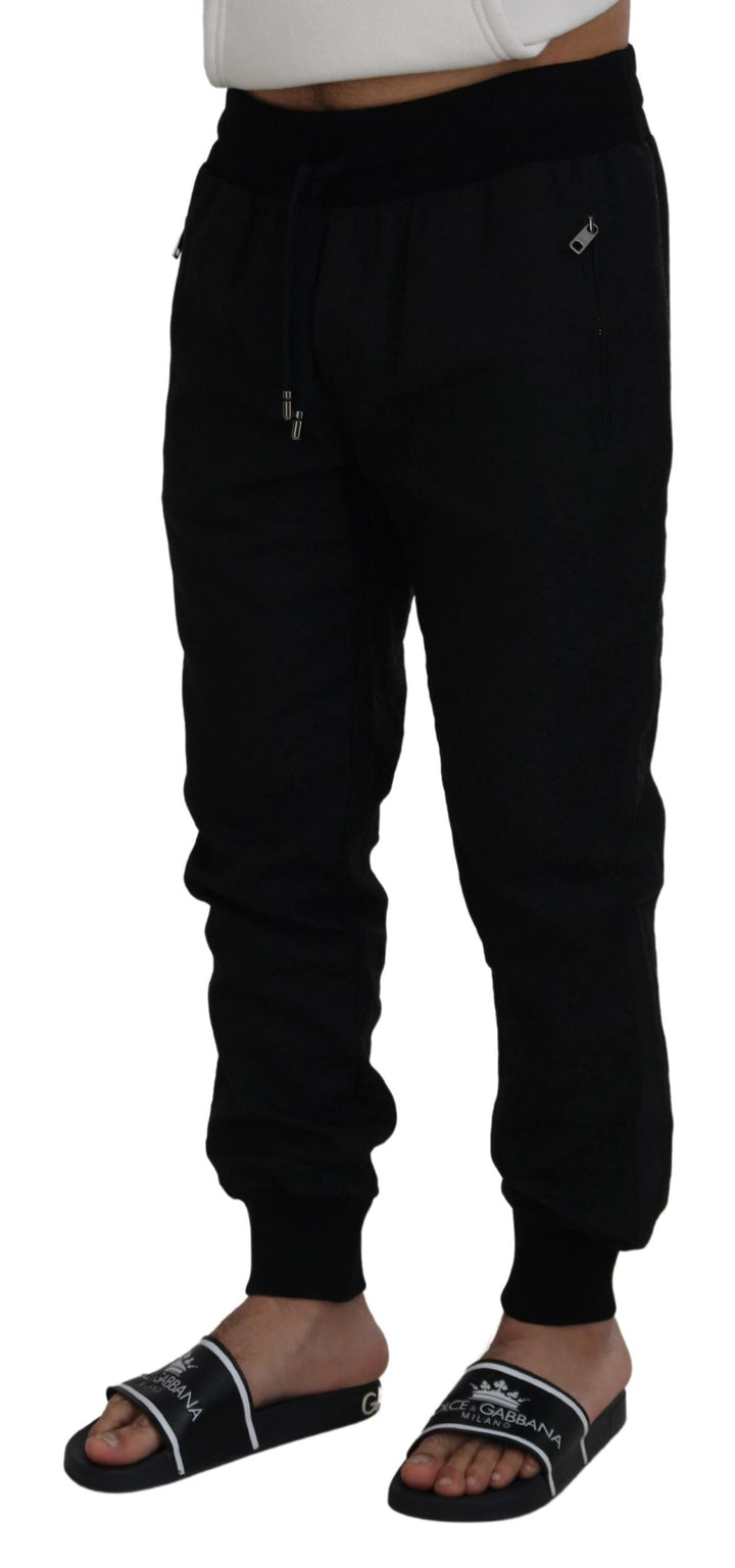 Dolce &amp; Gabbana Black Men Casual Jogger Pants by Dolce &amp; Gabbana outlet now on sale