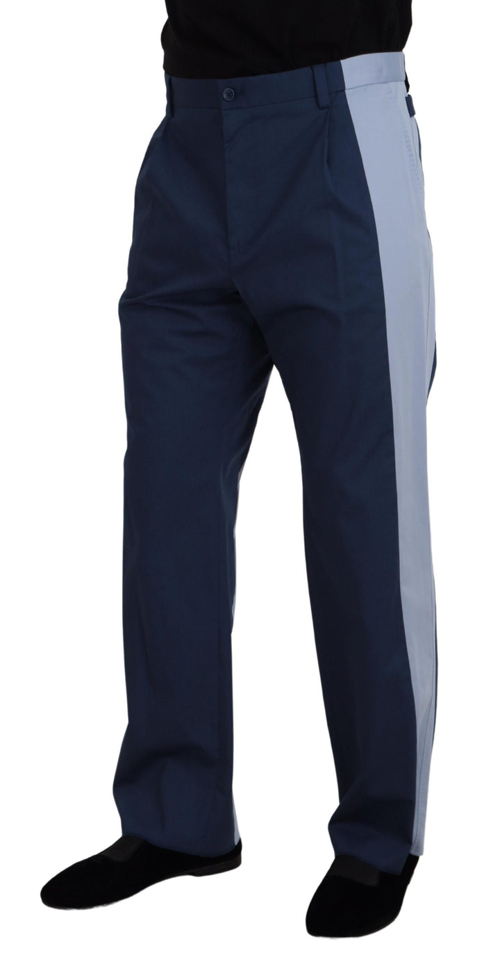 Dolce &amp; Gabbana Sample Sale Dolce &amp; Gabbana Blue Cotton Straight Fit Pants - | Designer outlet