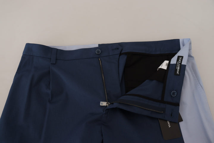 Dolce &amp; Gabbana Sample Sale Dolce &amp; Gabbana Blue Cotton Straight Fit Pants - | Designer outlet