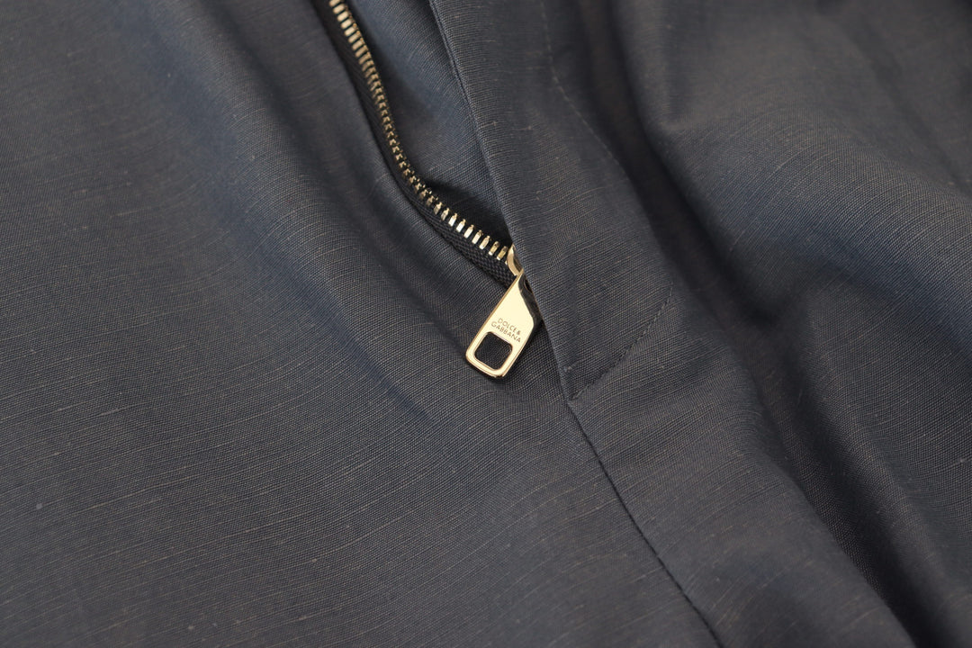 Dolce &amp; Gabbana Sample Sale Dolce &amp; Gabbana Blue Linen Chino Men Formal Pants - | Designer outlet