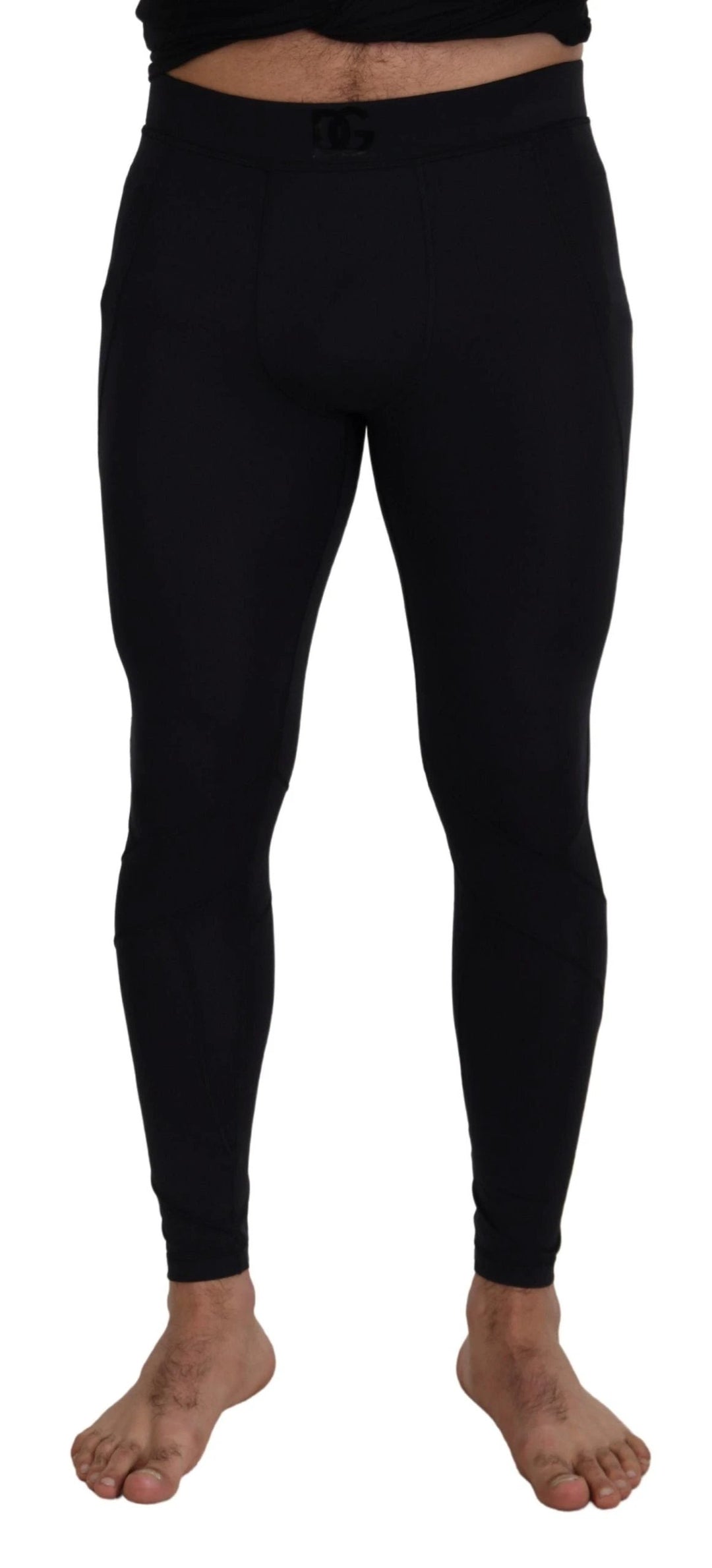 Dolce &amp; Gabbana Sample Sale Dolce &amp; Gabbana Black Nylon Slim Fit Stretch Pants - | Designer outlet