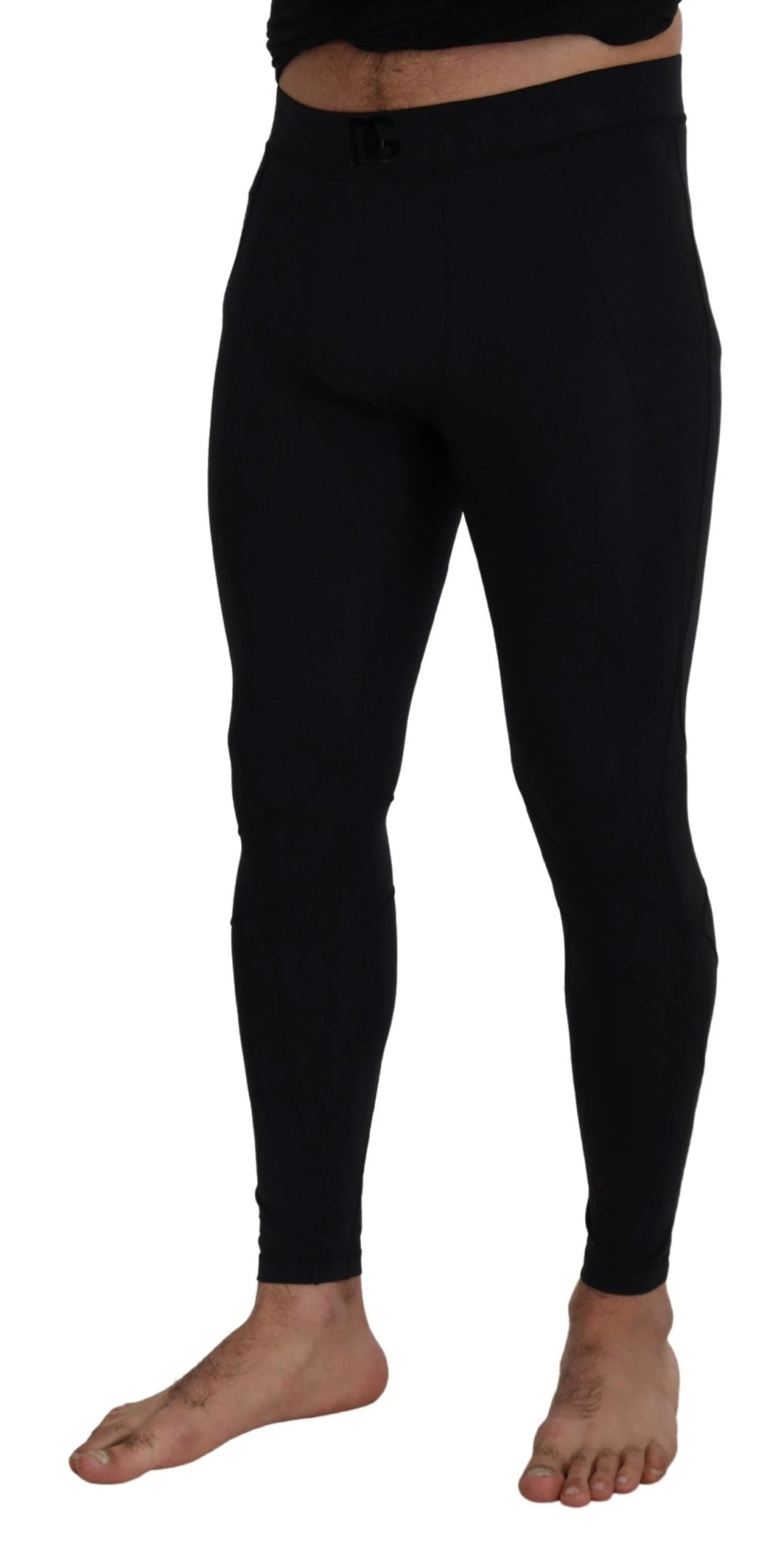 Dolce &amp; Gabbana Black Nylon Slim Fit Stretch Pants by Dolce &amp; Gabbana outlet now on sale