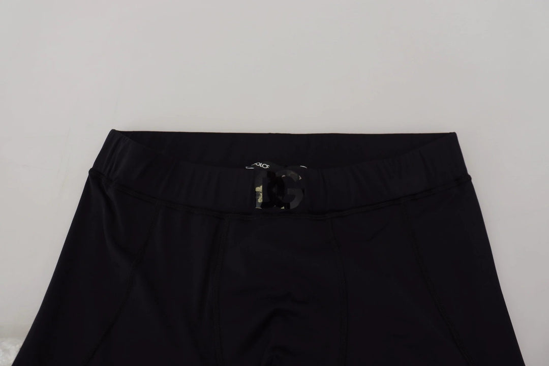 Dolce &amp; Gabbana Black Nylon Slim Fit Stretch Pants by Dolce &amp; Gabbana outlet now on sale