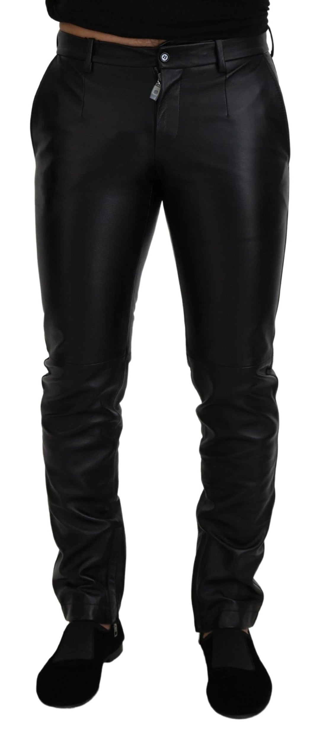 Dolce &amp; Gabbana Sample Sale Dolce &amp; Gabbana Black Shiny Stretch Skinny Pants - | Designer outlet