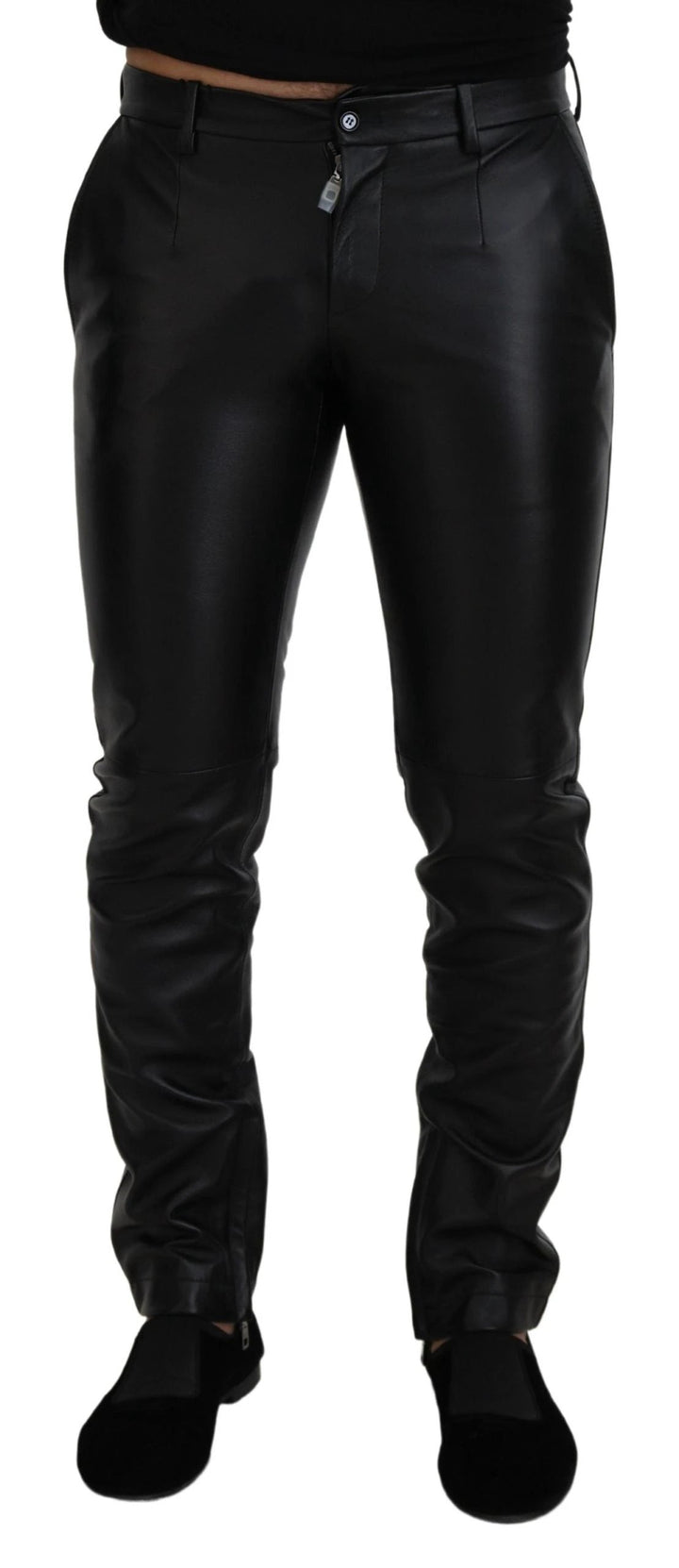 Dolce &amp; Gabbana Sample Sale Dolce &amp; Gabbana Black Shiny Stretch Skinny Pants - | Designer outlet