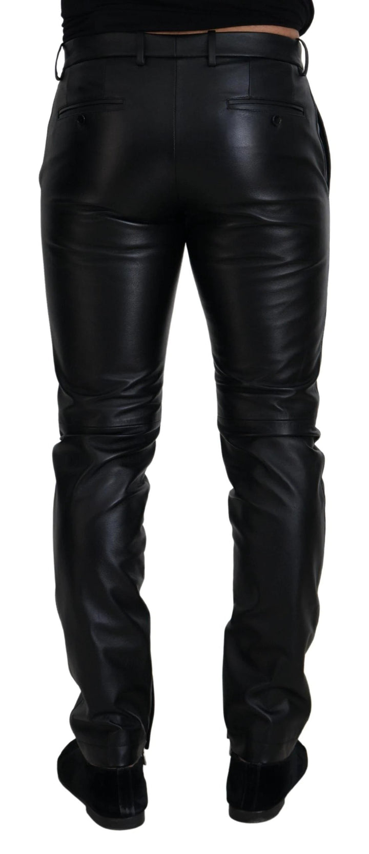 Dolce &amp; Gabbana Sample Sale Dolce &amp; Gabbana Black Shiny Stretch Skinny Pants - | Designer outlet