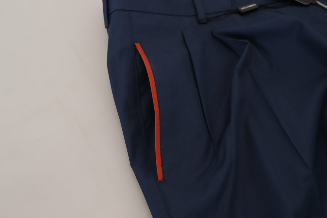 Dolce &amp; Gabbana Sample Sale Dolce &amp; Gabbana Blue Cotton Chino Formal Pants - | Designer outlet