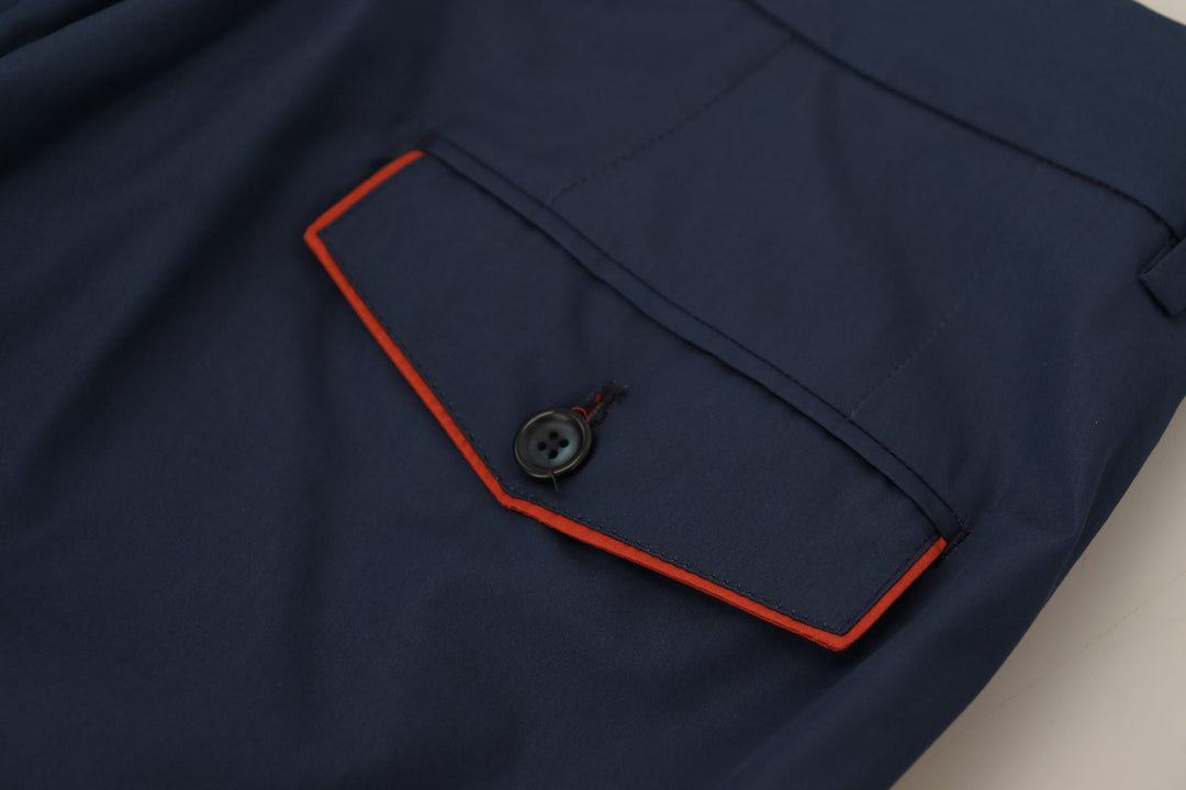 Dolce &amp; Gabbana Sample Sale Dolce &amp; Gabbana Blue Cotton Chino Formal Pants - | Designer outlet