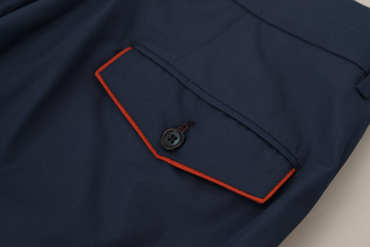 Dolce &amp; Gabbana Sample Sale Dolce &amp; Gabbana Blue Cotton Chino Formal Pants - | Designer outlet