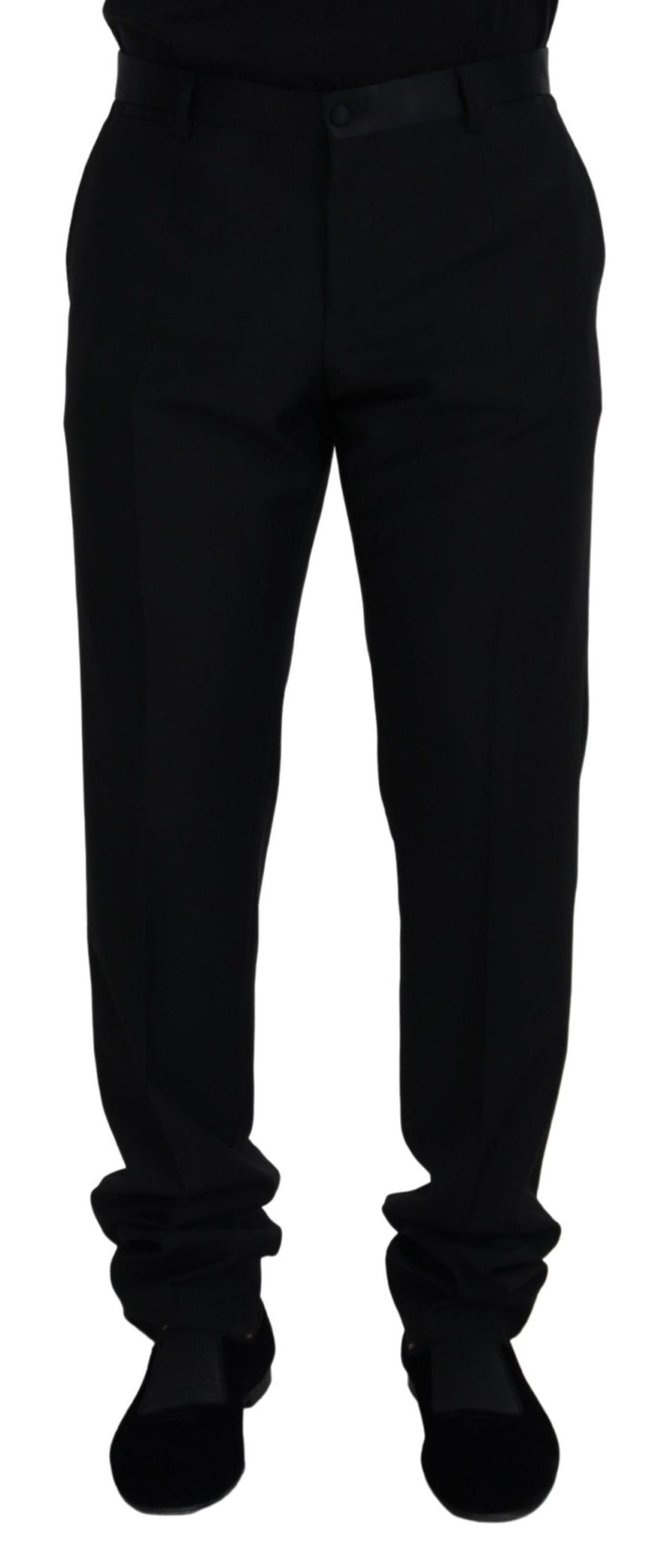 Dolce &amp; Gabbana Sample Sale Dolce &amp; Gabbana Black Wool Chino Formal Pants - | Designer outlet