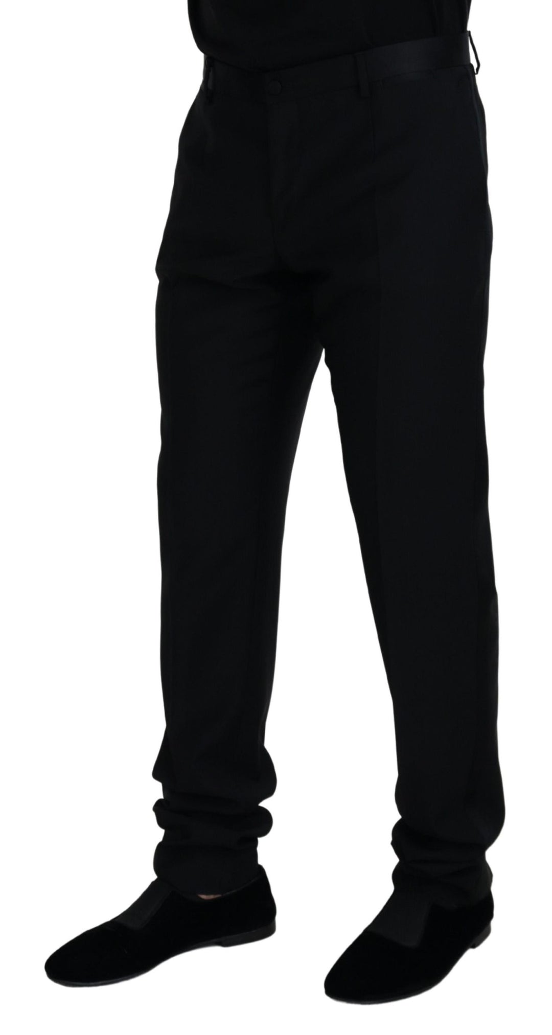 Dolce &amp; Gabbana Sample Sale Dolce &amp; Gabbana Black Wool Chino Formal Pants - | Designer outlet