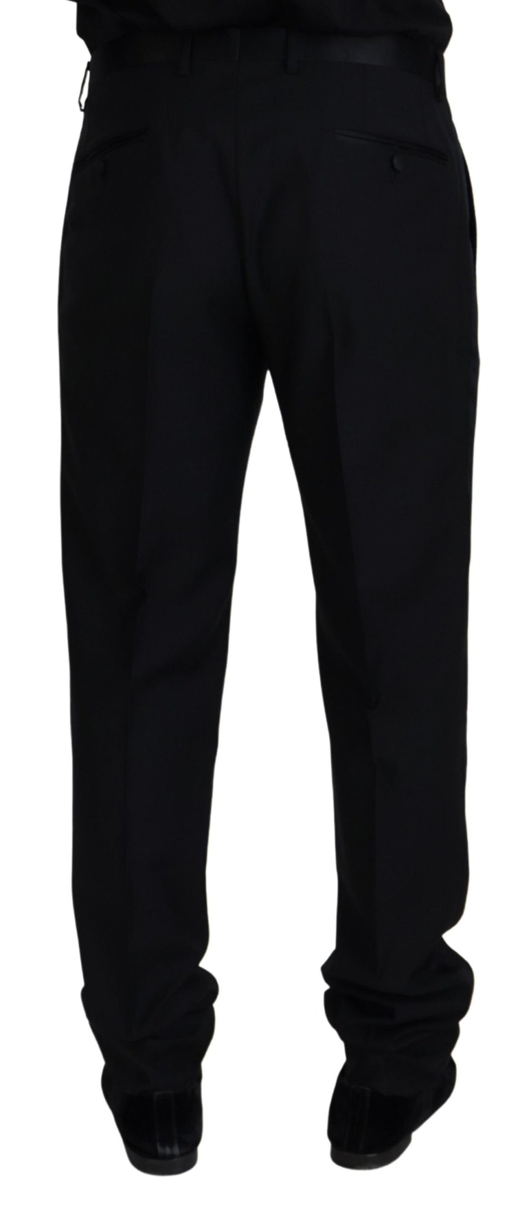 Dolce &amp; Gabbana Sample Sale Dolce &amp; Gabbana Black Wool Chino Formal Pants - | Designer outlet
