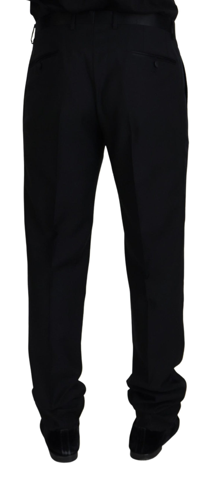 Dolce &amp; Gabbana Sample Sale Dolce &amp; Gabbana Black Wool Chino Formal Pants - | Designer outlet