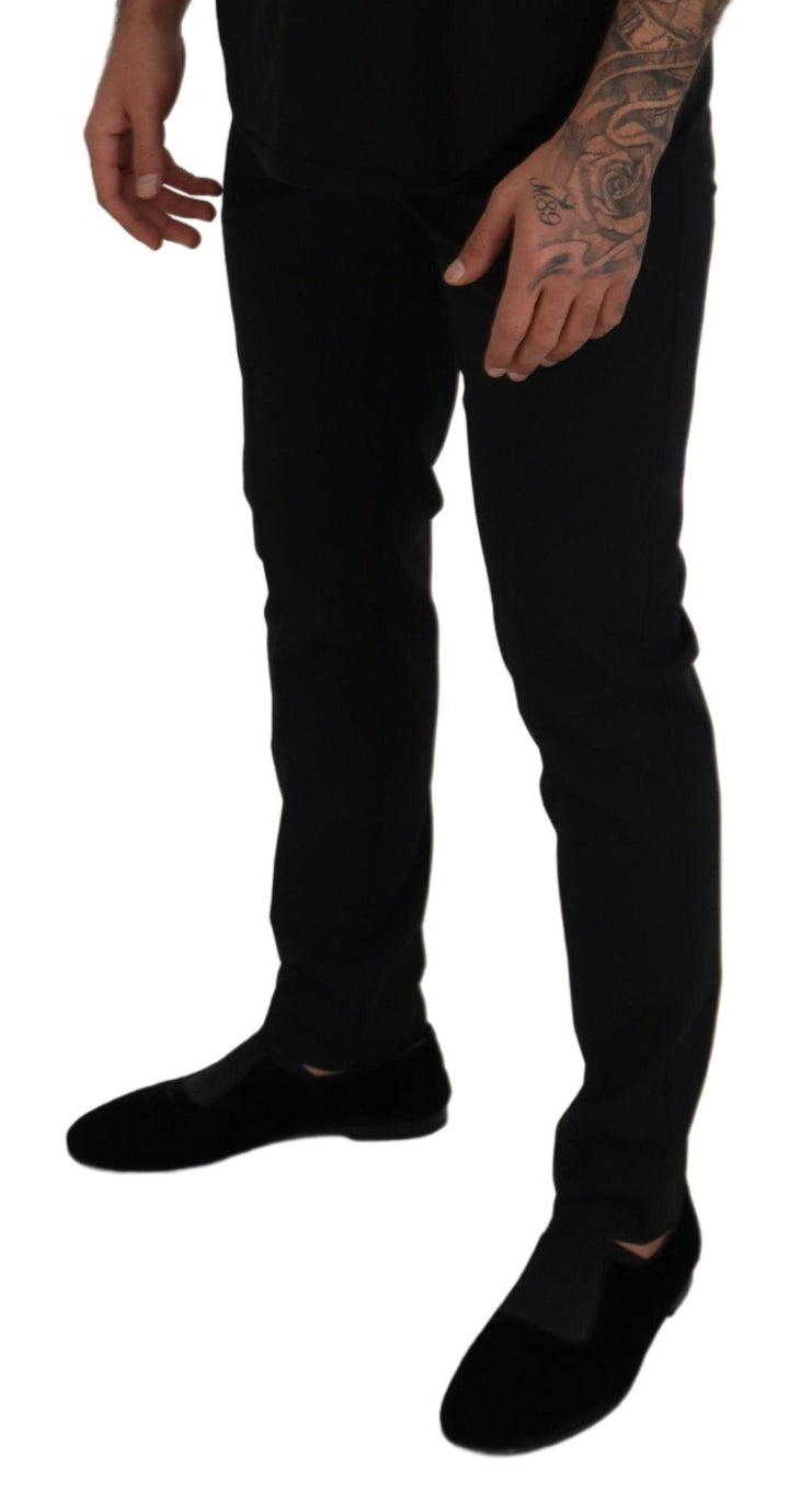 Dolce &amp; Gabbana Sample Sale Dolce &amp; Gabbana Black Polyester Chino Formal Pants - | Designer outlet