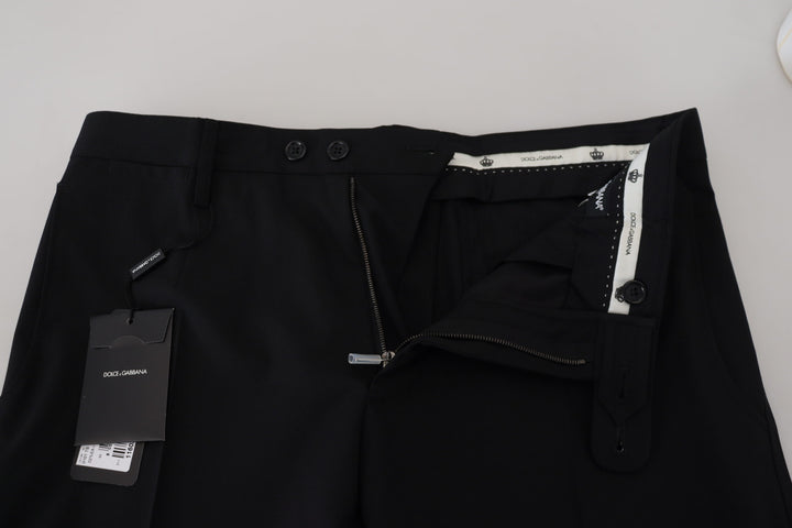 Dolce &amp; Gabbana Sample Sale Dolce &amp; Gabbana Black Polyester Chino Formal Pants - | Designer outlet