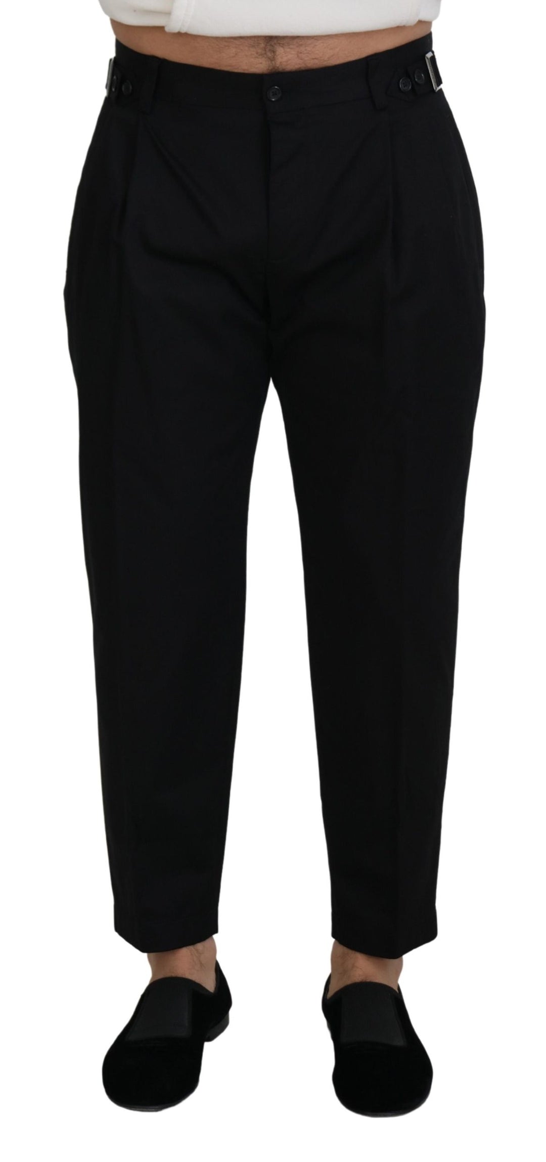 Dolce &amp; Gabbana Sample Sale Dolce &amp; Gabbana Black Cotton Chino Formal Pants - | Designer outlet