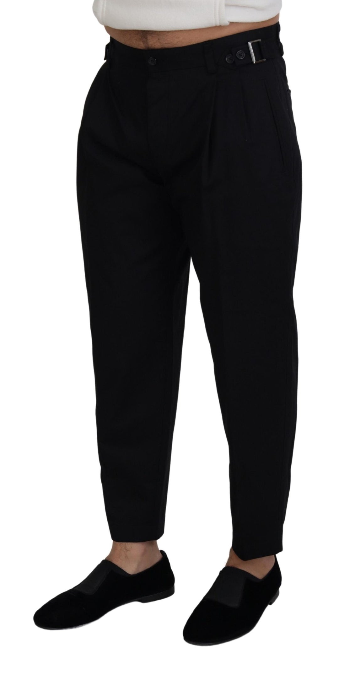 Dolce &amp; Gabbana Sample Sale Dolce &amp; Gabbana Black Cotton Chino Formal Pants - | Designer outlet