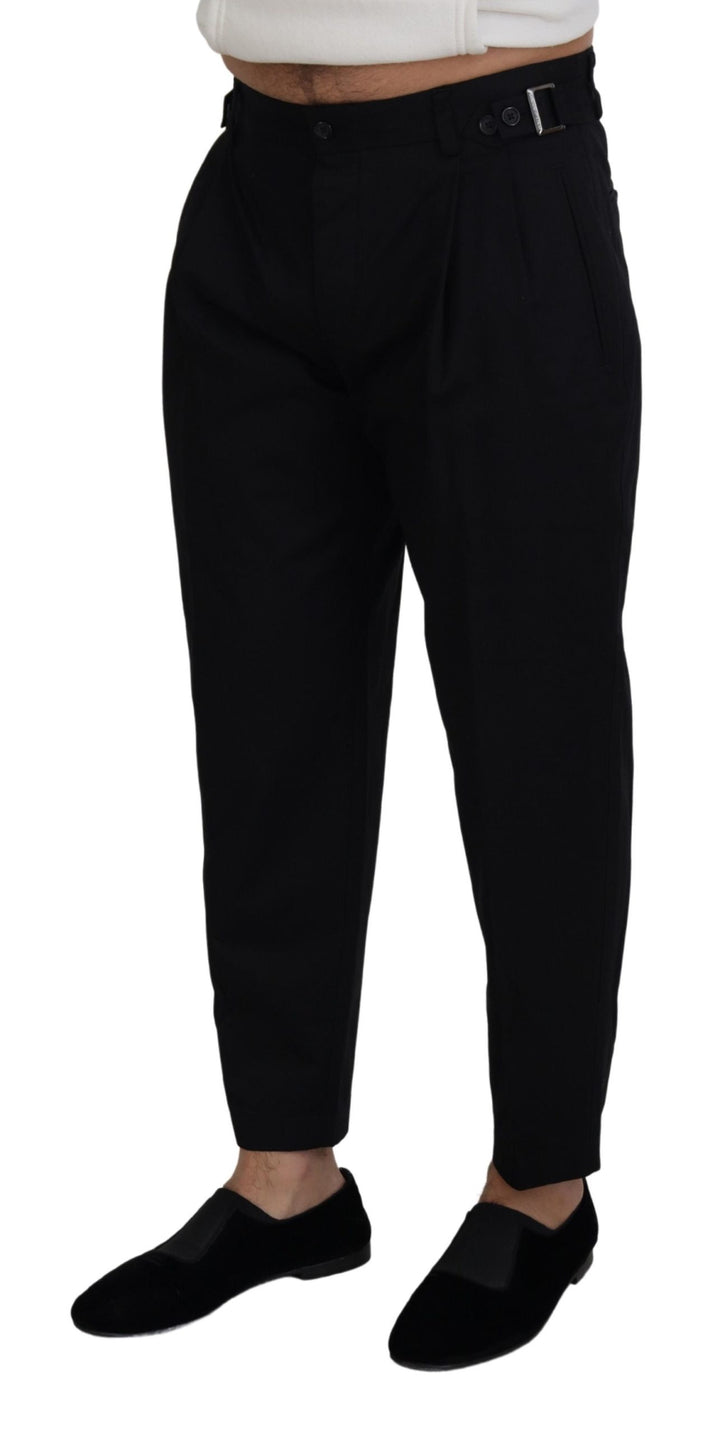 Dolce &amp; Gabbana Sample Sale Dolce &amp; Gabbana Black Cotton Chino Formal Pants - | Designer outlet