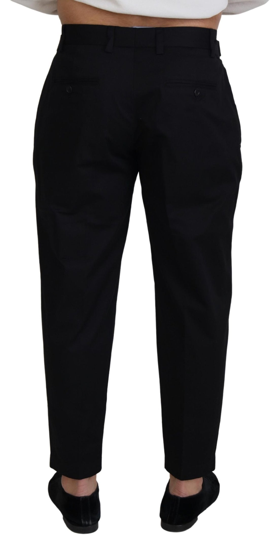 Dolce &amp; Gabbana Sample Sale Dolce &amp; Gabbana Black Cotton Chino Formal Pants - | Designer outlet