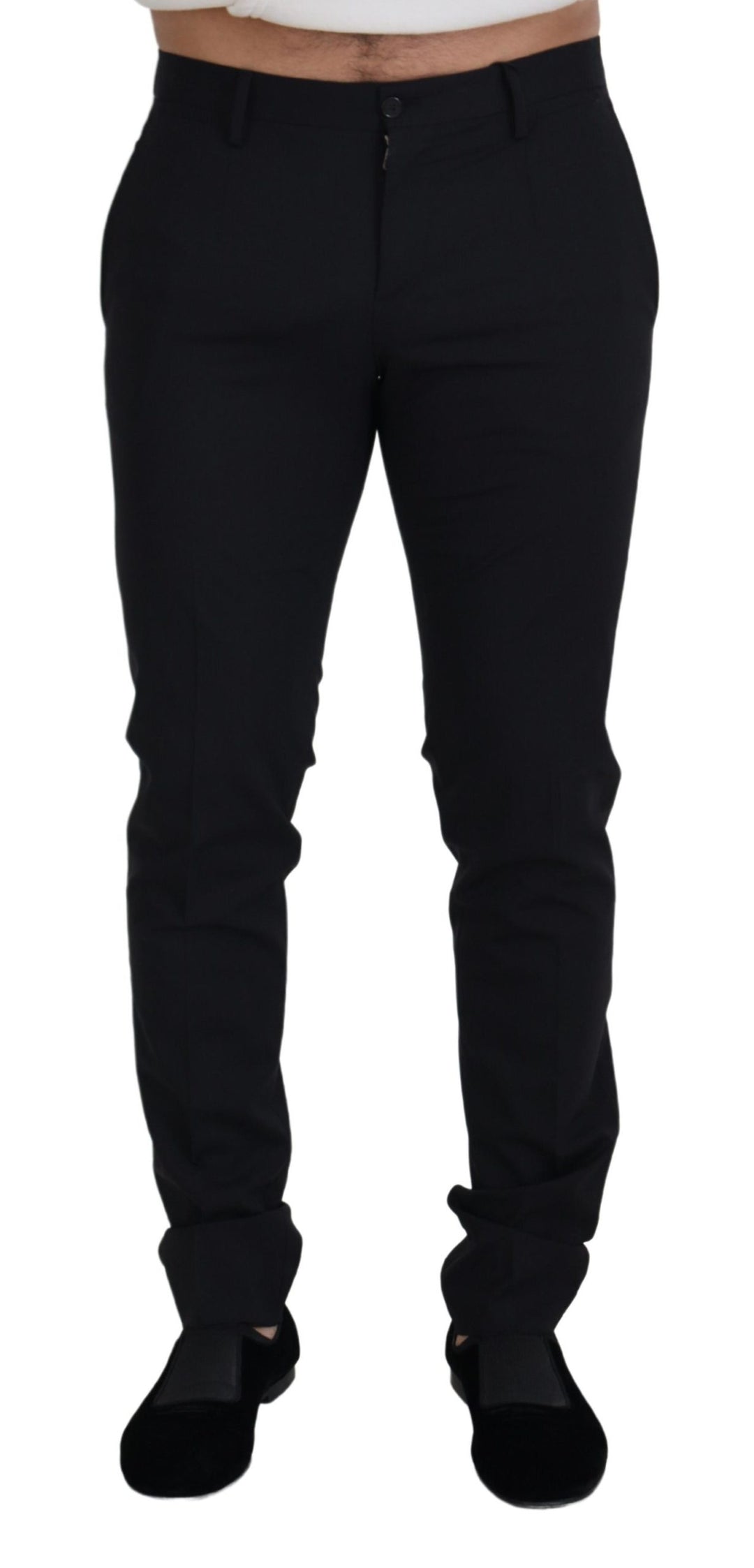 Dolce &amp; Gabbana Sample Sale Dolce &amp; Gabbana Black Wool Chino Formal Pants - | Designer outlet