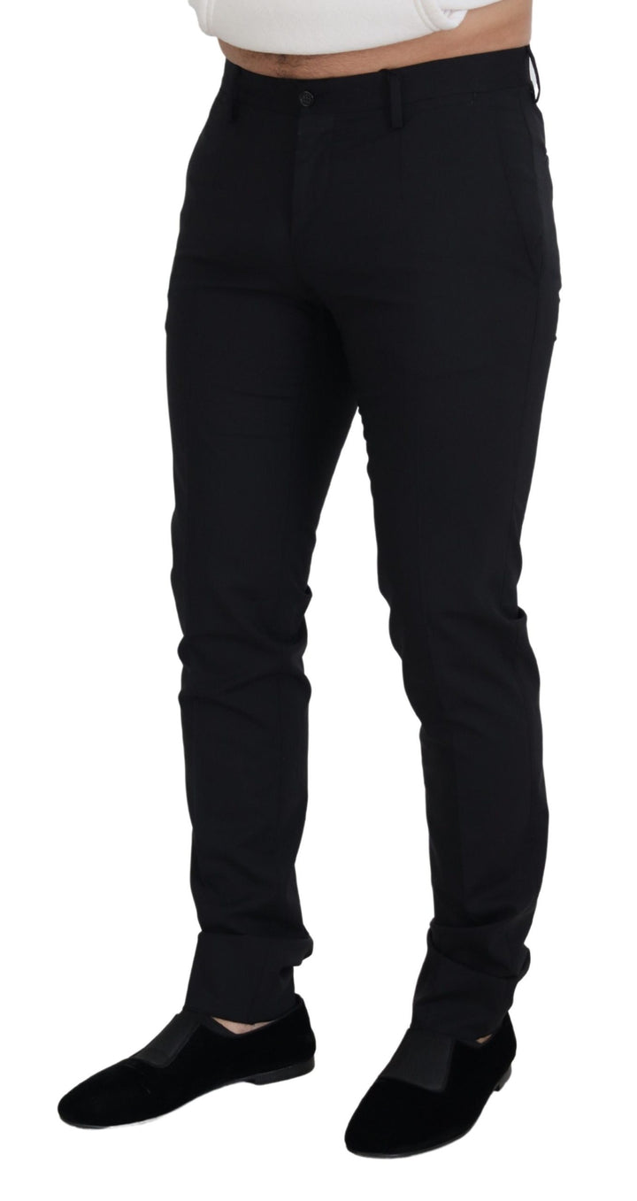 Dolce &amp; Gabbana Sample Sale Dolce &amp; Gabbana Black Wool Chino Formal Pants - | Designer outlet