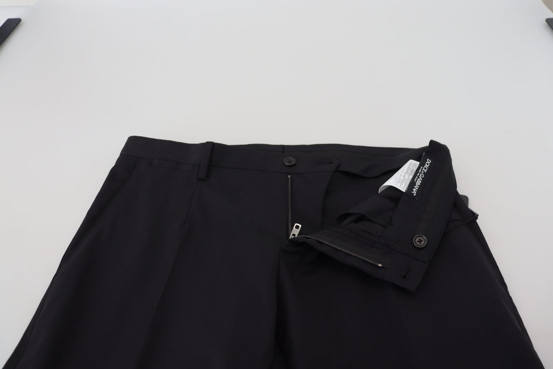 Dolce &amp; Gabbana Sample Sale Dolce &amp; Gabbana Black Wool Chino Formal Pants - | Designer outlet
