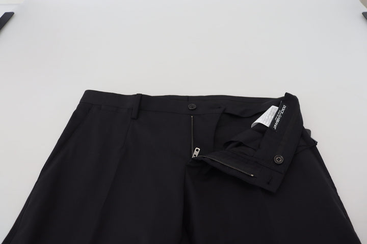 Dolce &amp; Gabbana Sample Sale Dolce &amp; Gabbana Black Wool Chino Formal Pants - | Designer outlet