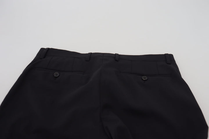 Dolce &amp; Gabbana Sample Sale Dolce &amp; Gabbana Black Wool Chino Formal Pants - | Designer outlet