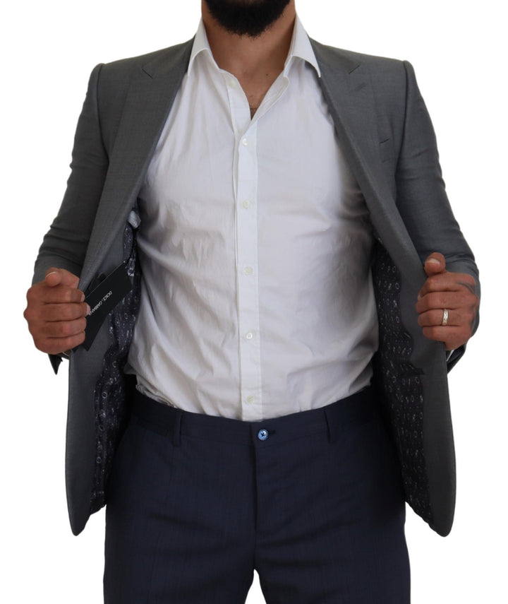 Dolce & Gabbana Elegant Light Gray Sicilia Blazer Jacket