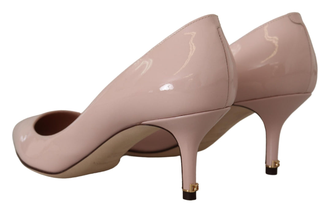 Dolce & Gabbana Elegant Patent Leather Heels in Pink