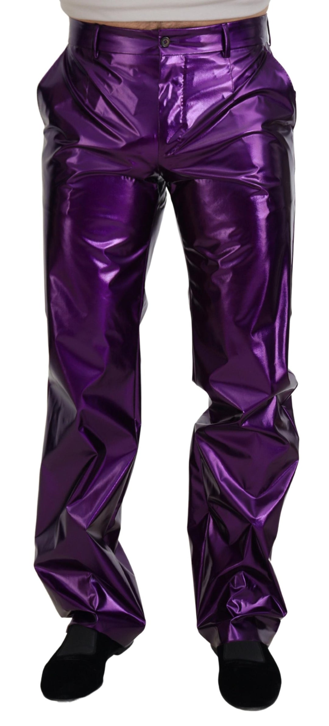 Dolce &amp; Gabbana Sample Sale Dolce &amp; Gabbana Purple Shining Men Casual Pants - | Designer outlet