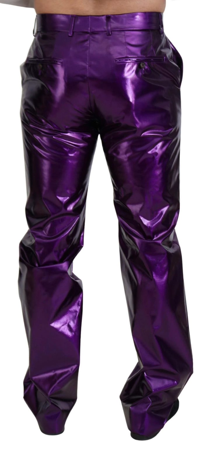 Dolce &amp; Gabbana Sample Sale Dolce &amp; Gabbana Purple Shining Men Casual Pants - | Designer outlet