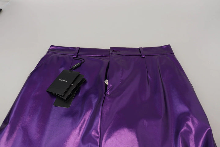 Dolce &amp; Gabbana Sample Sale Dolce &amp; Gabbana Purple Shining Men Casual Pants - | Designer outlet