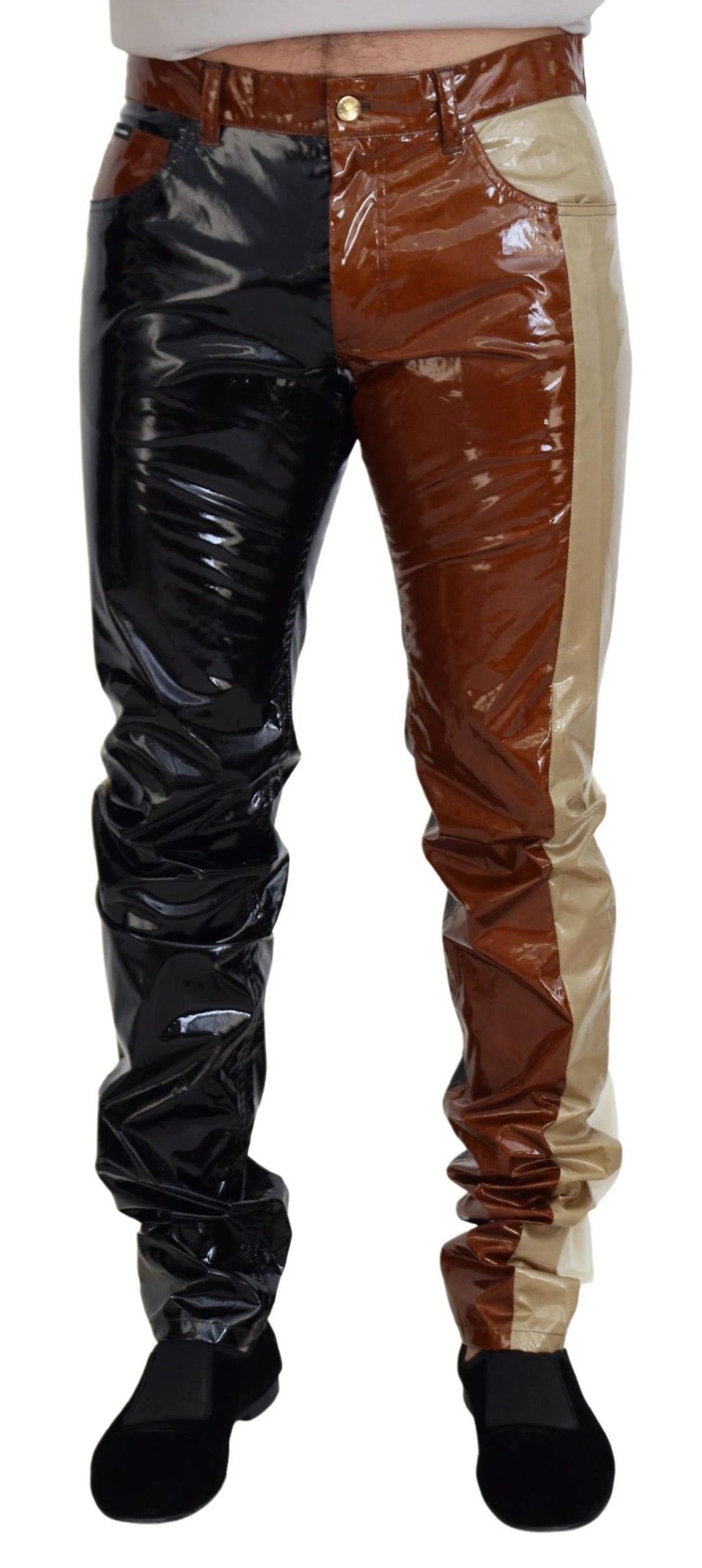 Dolce &amp; Gabbana Sample Sale Dolce &amp; Gabbana Multicolor Shining Slim Fit Men Denim Jeans - | Designer outlet