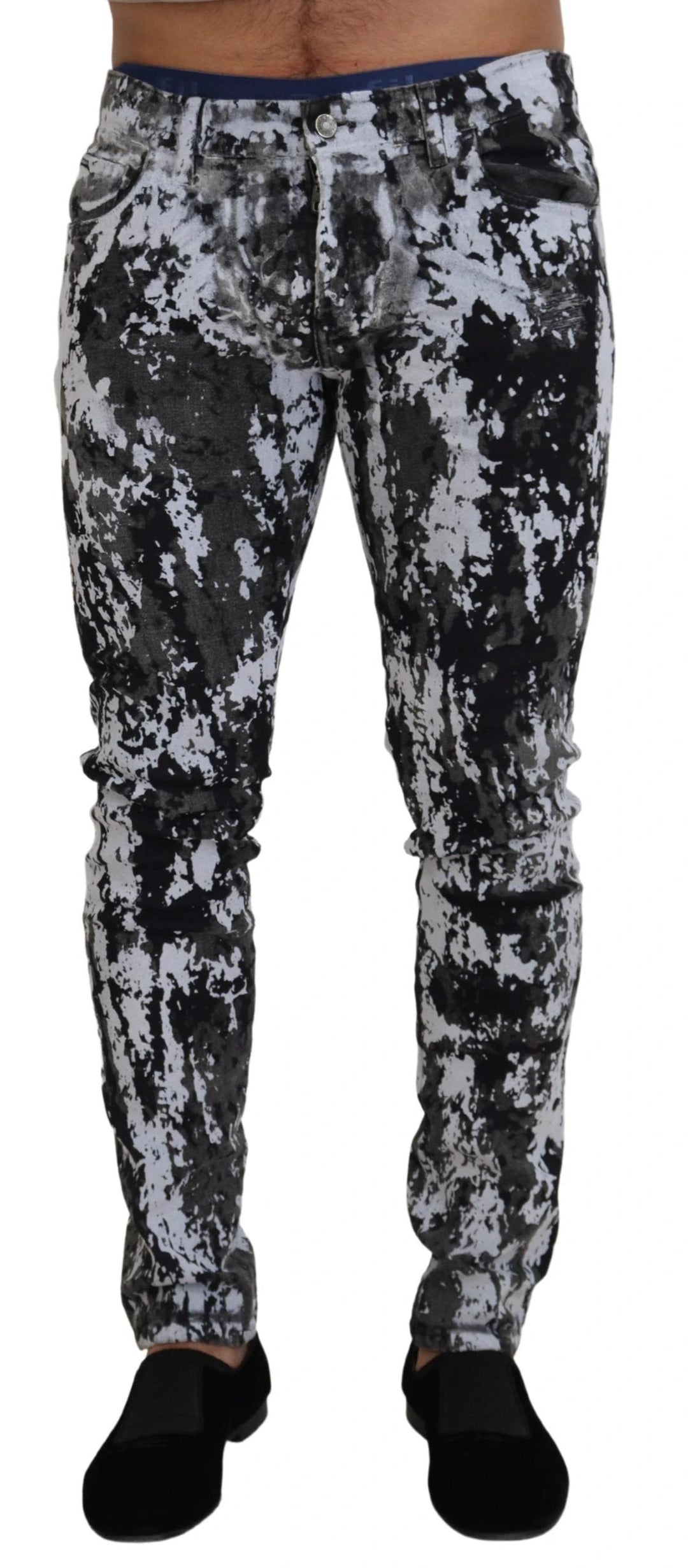 Dolce &amp; Gabbana Multicolor Cotton Tie Dye Skinny Denim Jeans by Dolce &amp; Gabbana outlet now on sale