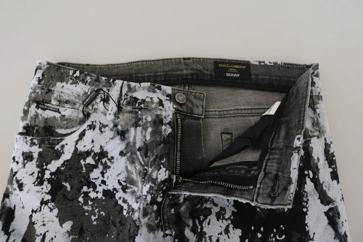 Dolce &amp; Gabbana Multicolor Cotton Tie Dye Skinny Denim Jeans by Dolce &amp; Gabbana outlet now on sale