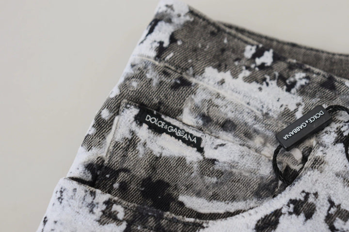 Dolce &amp; Gabbana Multicolor Cotton Tie Dye Skinny Denim Jeans by Dolce &amp; Gabbana outlet now on sale