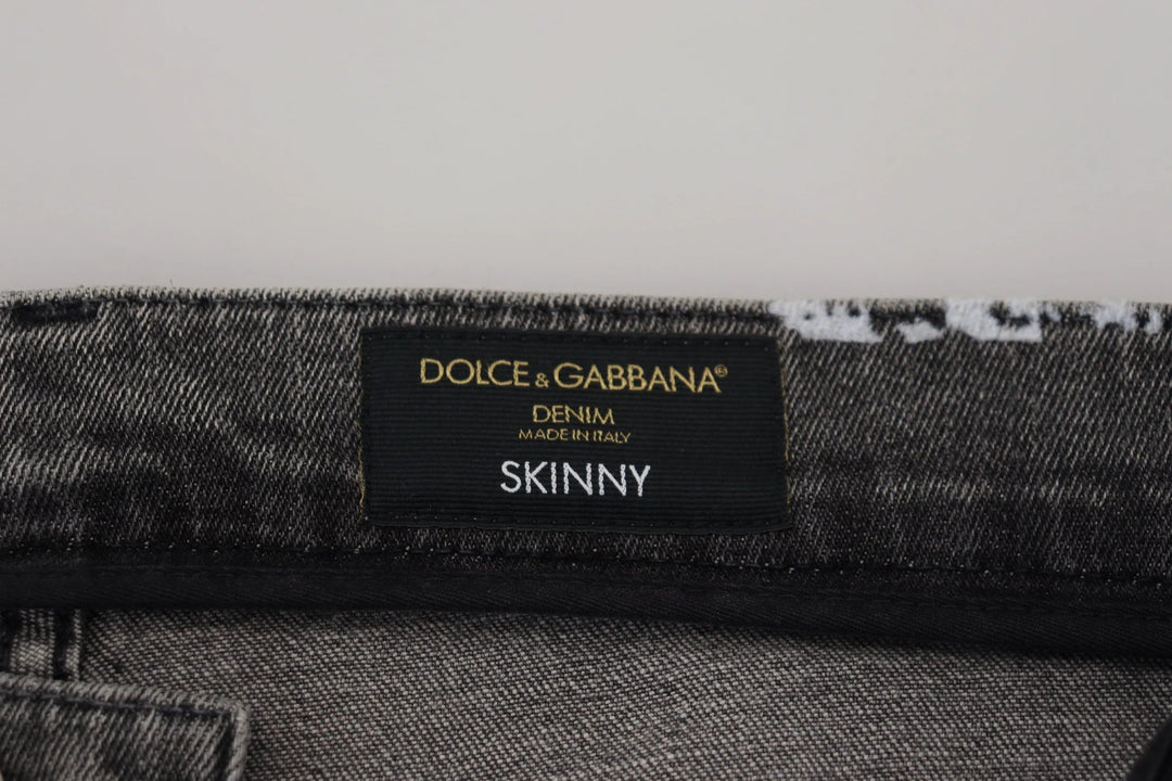 Dolce &amp; Gabbana Multicolor Cotton Tie Dye Skinny Denim Jeans by Dolce &amp; Gabbana outlet now on sale