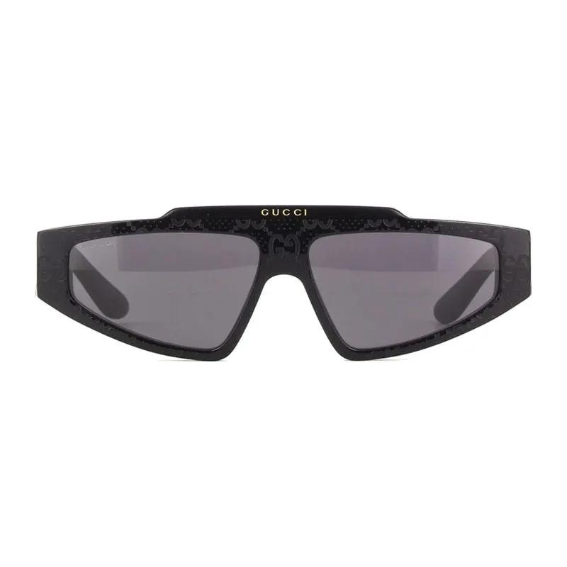 Gucci Sunglasses Cat Eye Full Rim, Shiny Black Frame And Grey Lens Gg1591S001