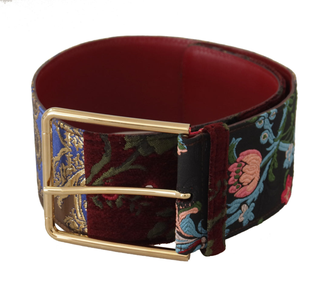 Dolce & Gabbana - Dolce & Gabbana Engraved Logo Multicolor Leather Belt - WMB256 - 70 - Ask Me Wear